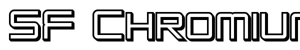 SF Chromium 24 font preview